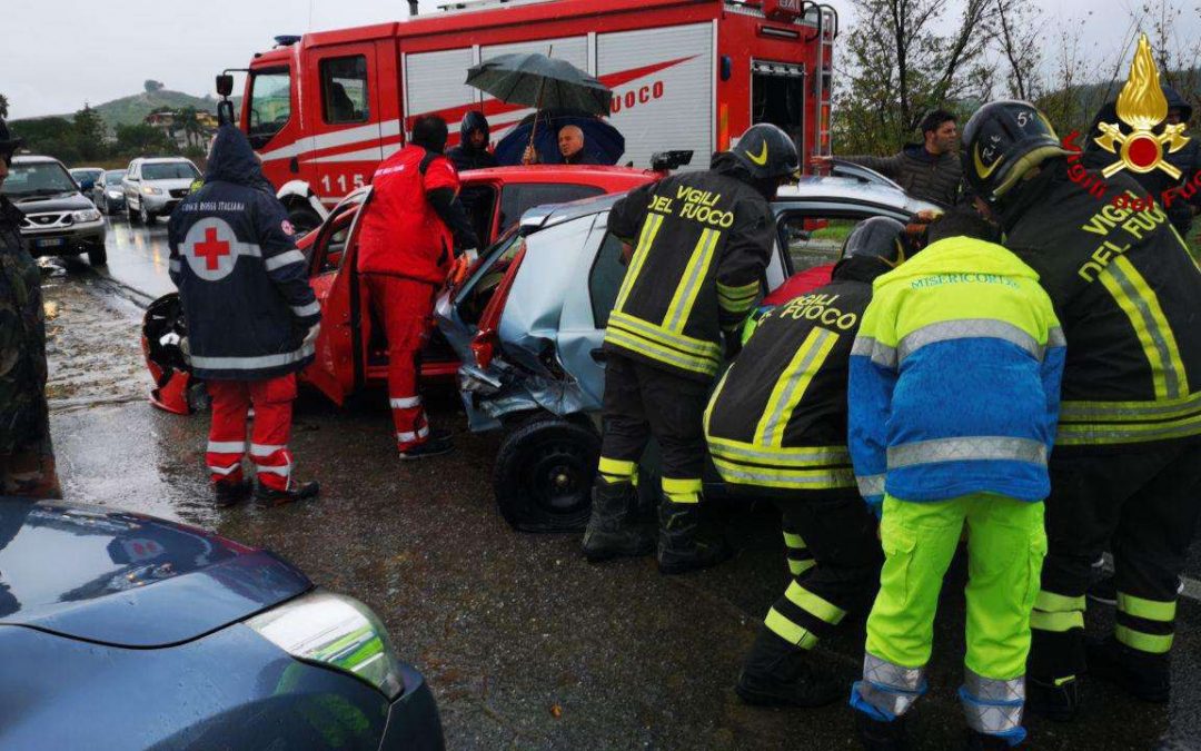 I soccorsi per l'incidente stradale