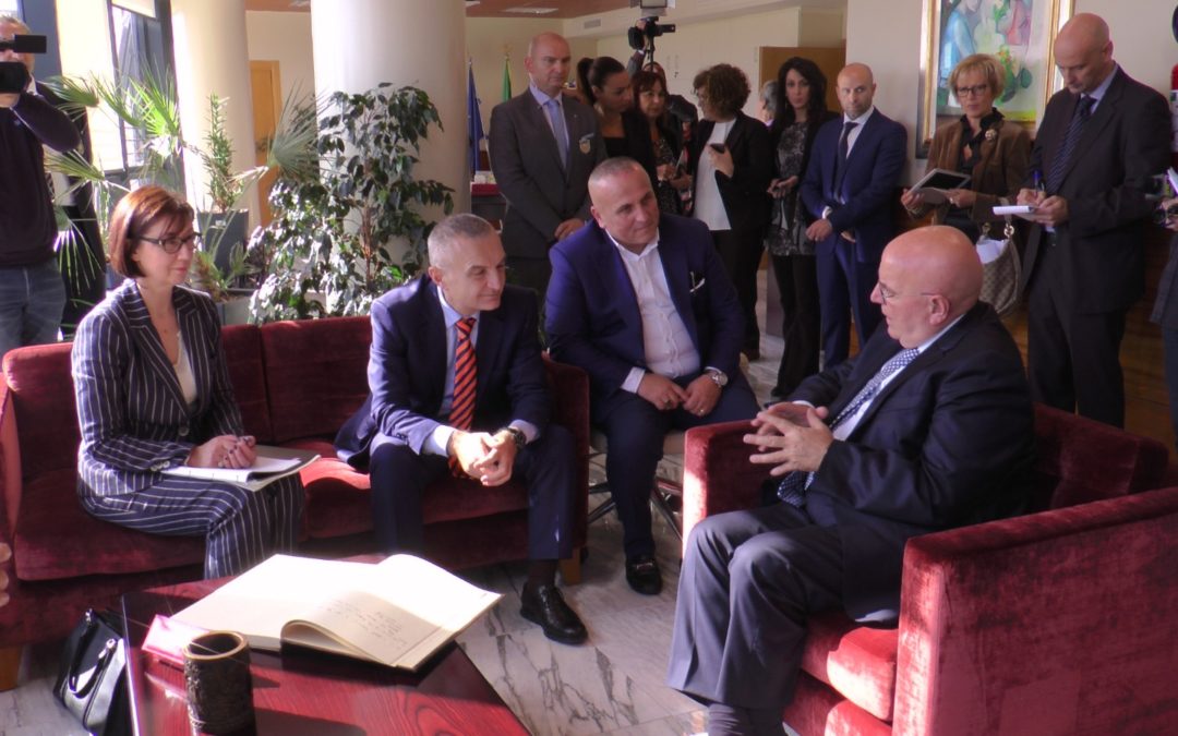 L'incontro tra il governatore Oliverio e il presidente Ilir Meta
