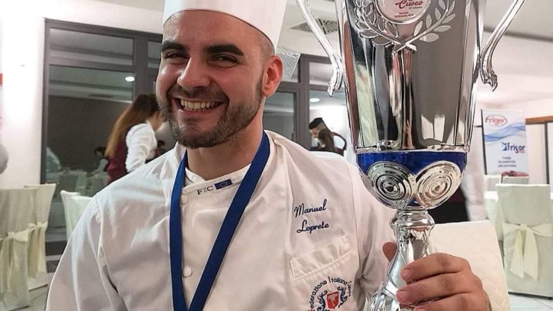 “Il Natale del cuoco”, primo premio a giovane chef  Loprete si aggiudica il concorso di Catanzaro