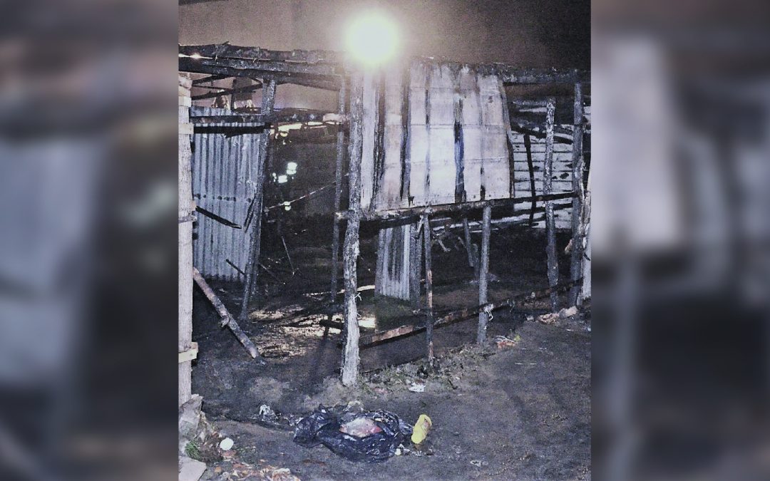 La baracca in cui ha trovato la morte Surawa Jaith