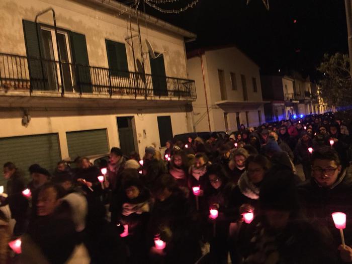 La fiaccolata a San Nicola dell'Alto