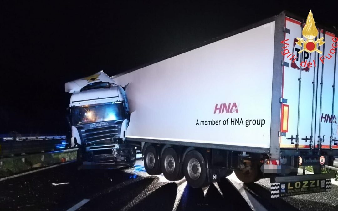 L'incidente avvenuto in autostrada