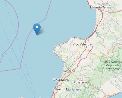 Terremoto magnitudo 3.6 davanti la costa ViboneseNon ci sono state conseguenze per la popolazione