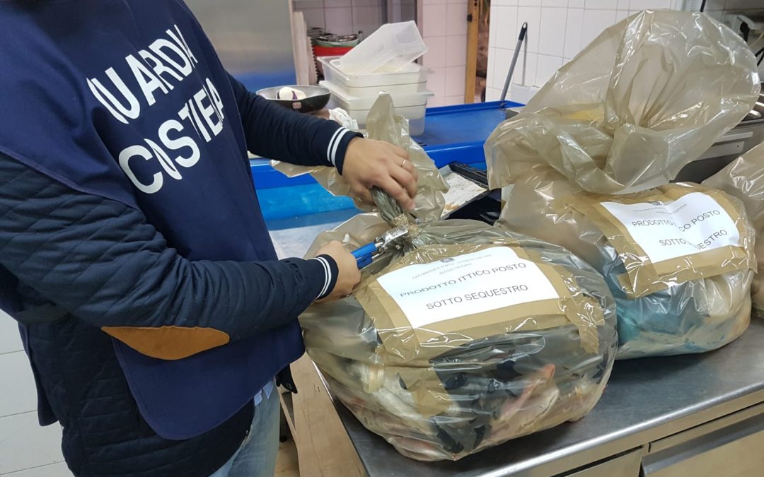 Parte del pesce sequestrato