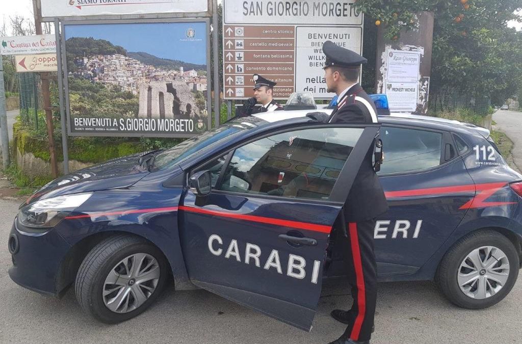 Controlli dei carabinieri a San Giorgio Morgeto