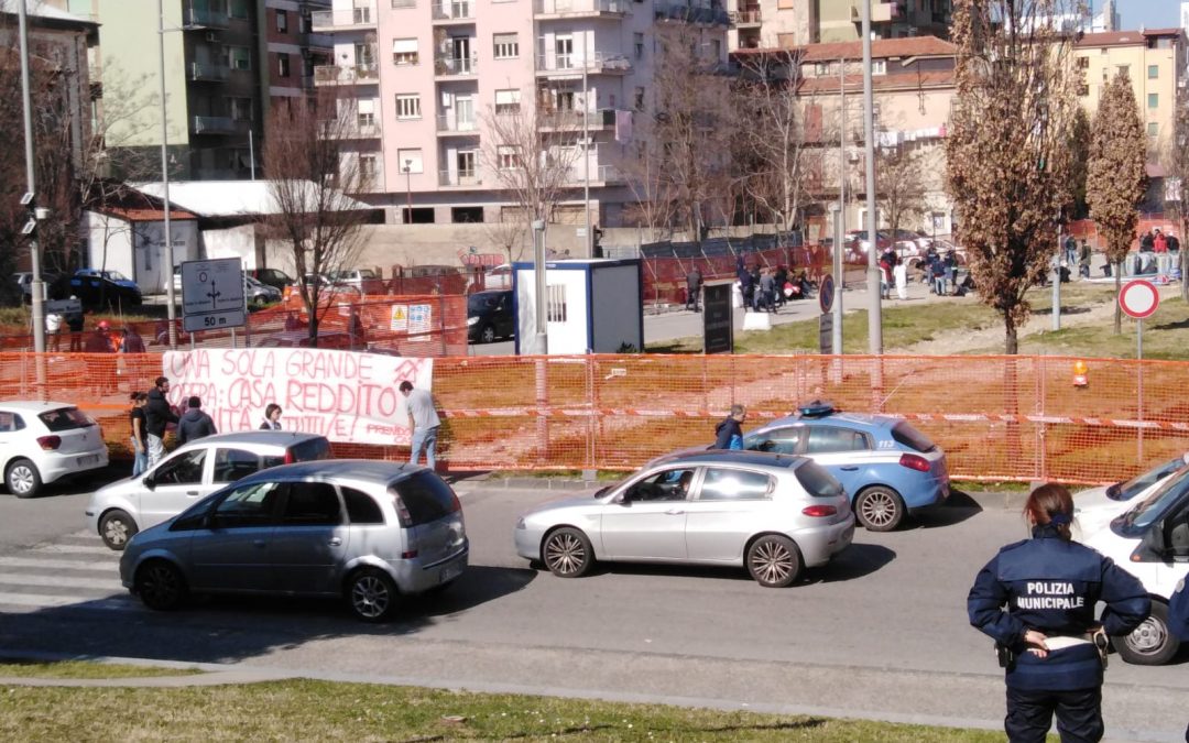 L'occupazione del cantiere della metro