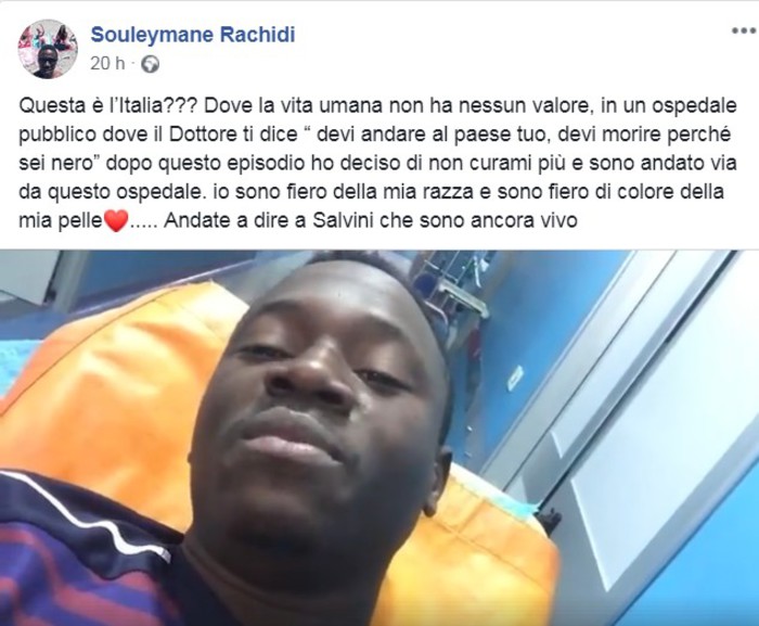 Salerno, immigrato denuncia: “In ospedale frasi razziste contro di me”. Avviata indagine interna