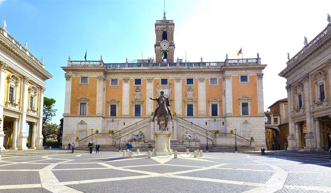 Piazza del Campidoglio, sede del comune di Roma