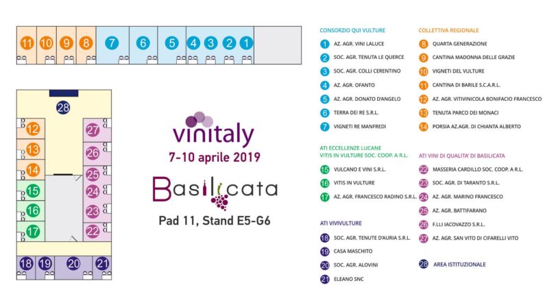 Vinitaly 2019, ecco le 27 aziende lucane presenti