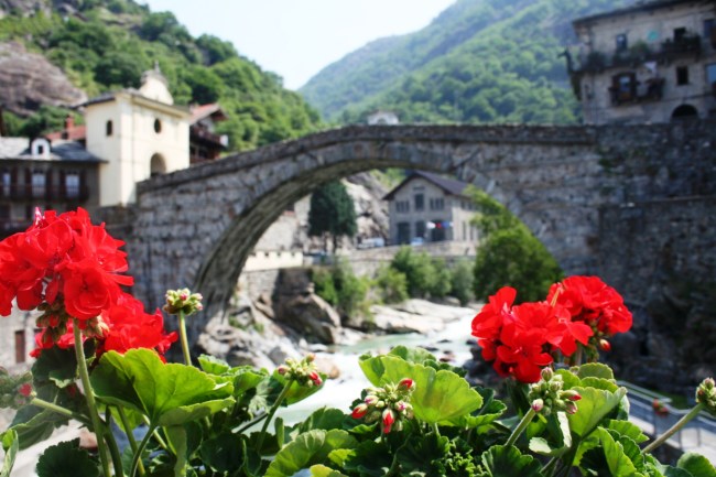 Una veduta della zona di Aosta