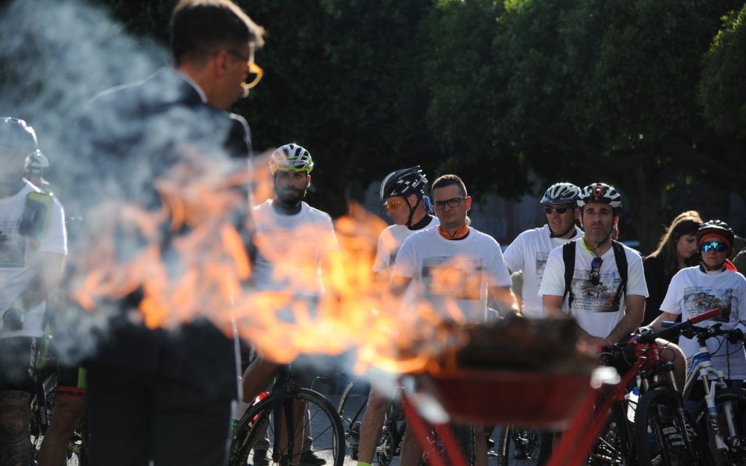 Un momento della commemorazione