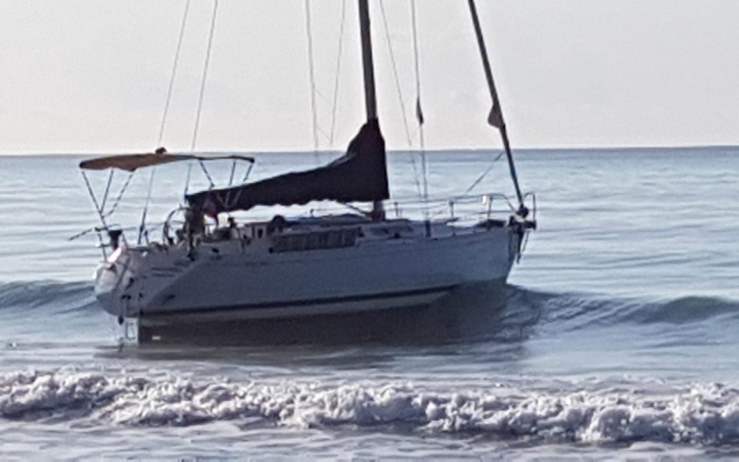La barca utilizzata per un precedente sbarco in Calabria