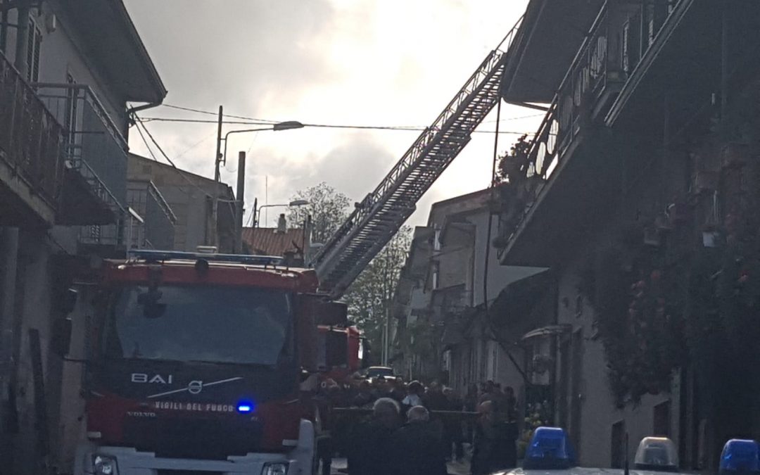 L'intervento dei vigili del fuoco