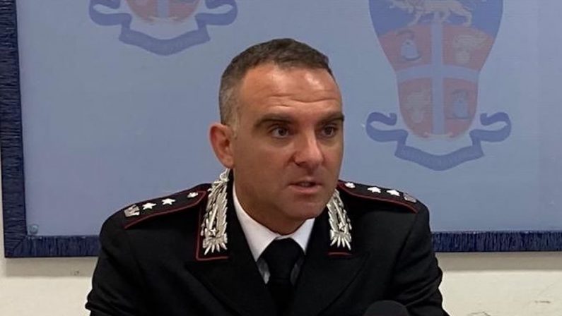 Alessandro Corda nuovo comandante del reparto operativo dei carabinieri di Vibo Valentia