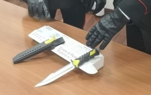 Il pugnale usato per il delitto
