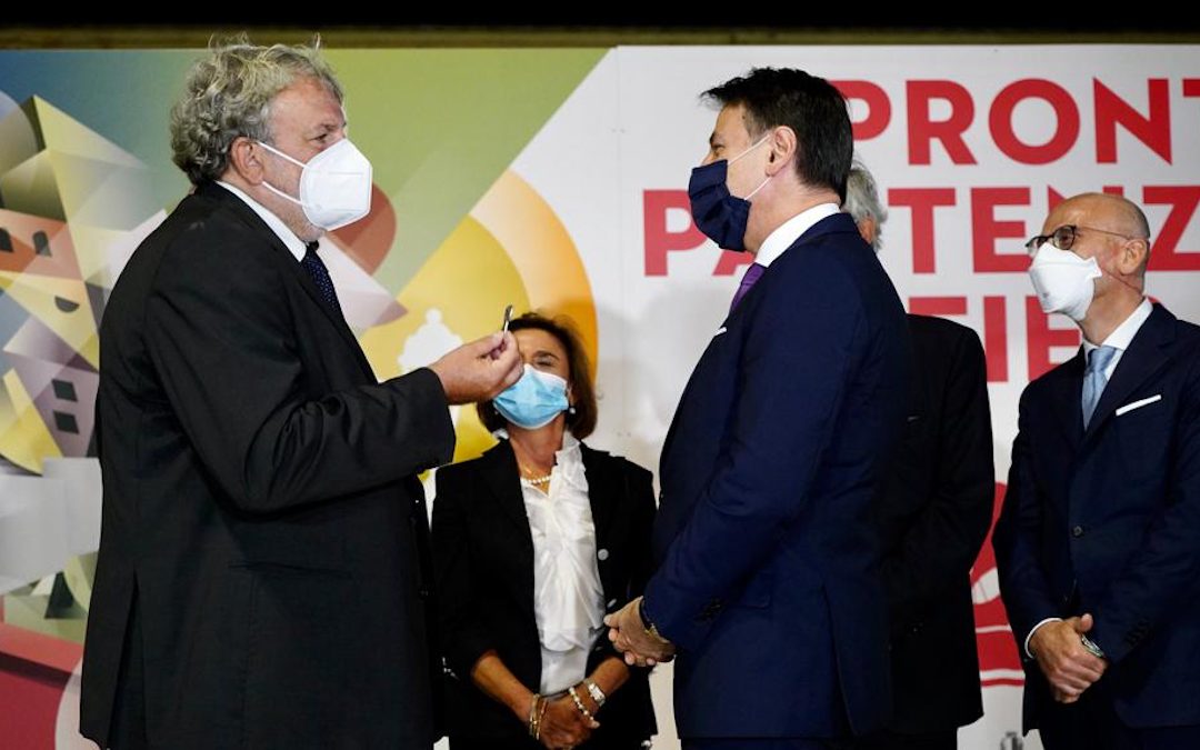Michele Emiliano e Giuseppe Conte