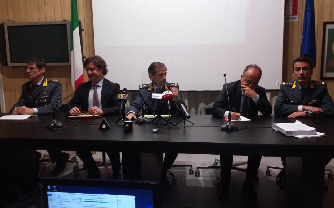 ILa conferenza stampa con il procuratore Nicola Gratteri
