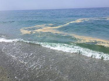 Mare sporco in Calabria, scie e macchie marroni e gialle nel vibonese e nel cosentino