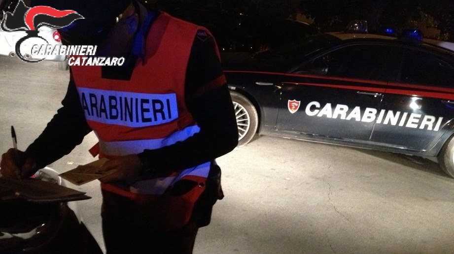 I controlli dei carabinieri a Catanzaro