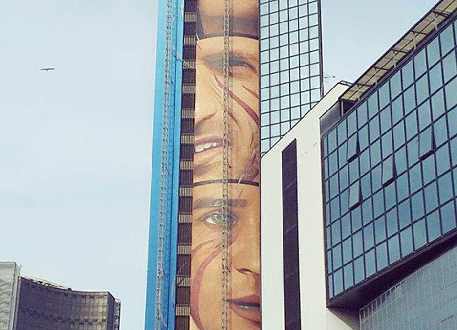 UNIVERSIADI: CONCLUSO MURALES ALTO 100 METRI