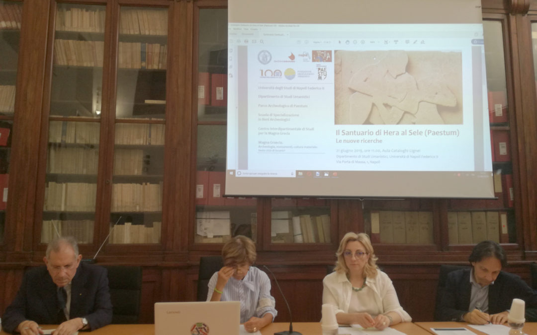 Paestum: emergono i colori del tempio di Hera sul fiume Sele