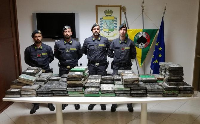 Scoperta cocaina per un valore di 55 milioni di euroEra nascosta in un container al porto di Gioia Tauro