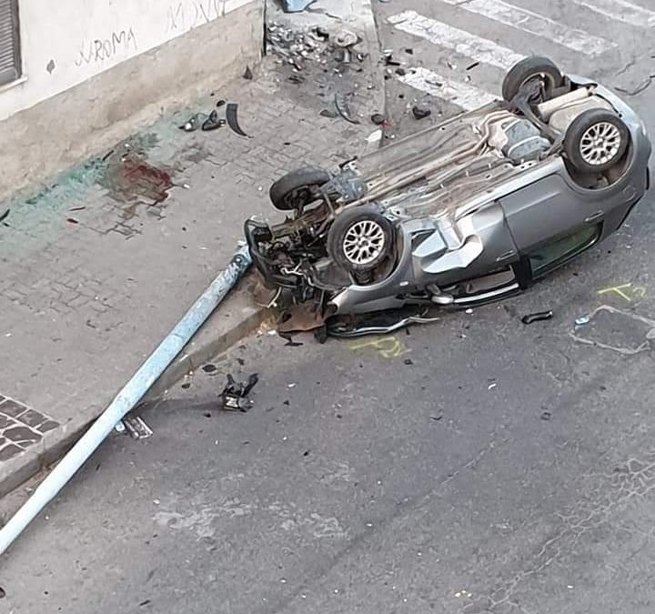 L'auto coinvolta nell'incidente