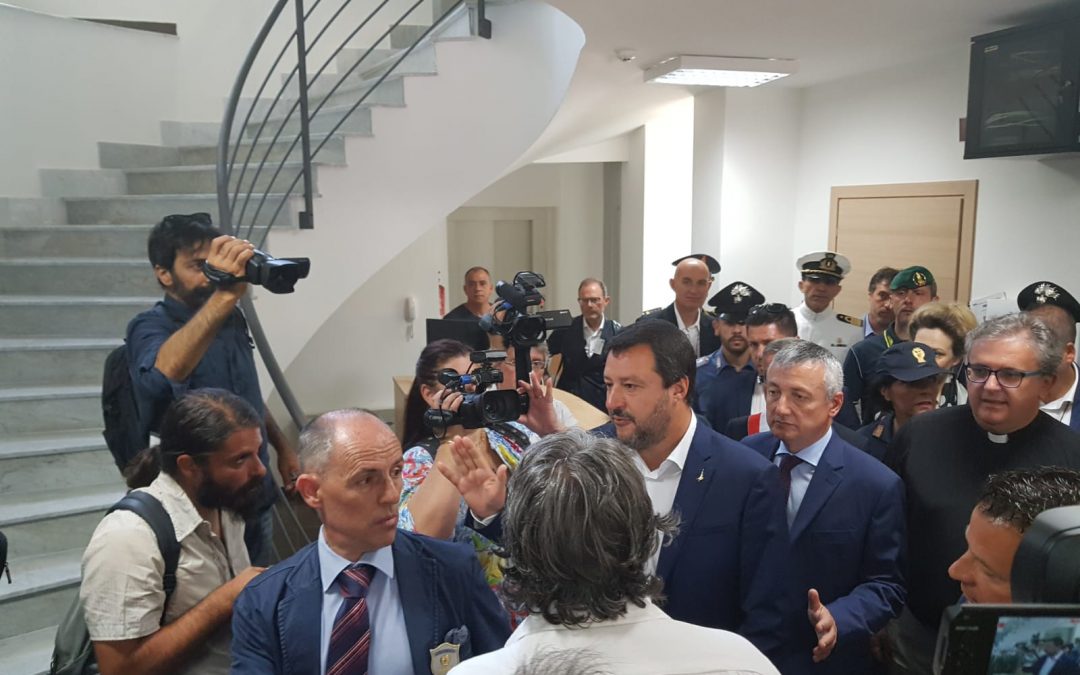 FOTO – Il vicepremier Matteo Salvini in Calabria per consegnare un bene confiscato alla ‘ndrangheta