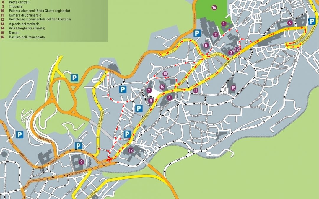 FOTO – La mappa con la nuova viabilità per Corso Mazzini a Catanzaro