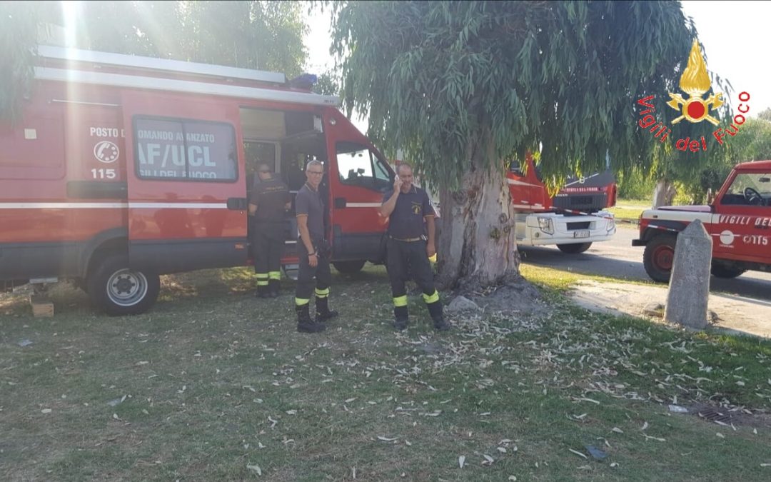 Gli uomini impegnati nelle ricerche