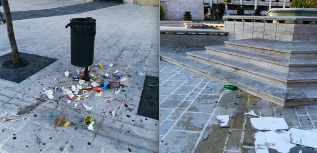 Avellino, ancora vandali in azione in Piazza Libertà