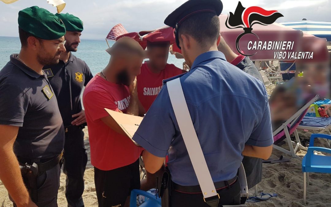 Carabinieri e Finanza durante il blitz