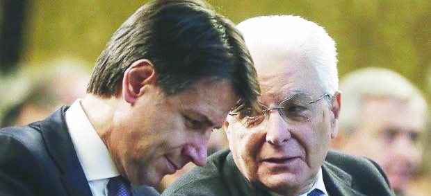 Giuseppe Conte e Sergio Mattarella