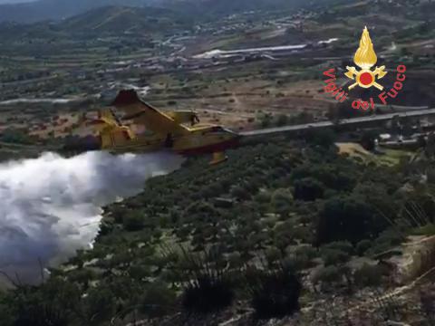 catanzaro incendio calivello 