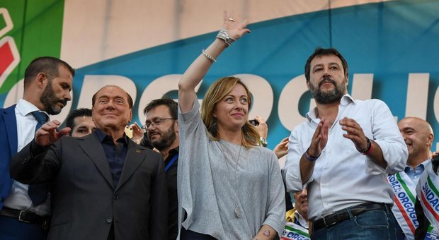 Berlusconi, Meloni e Salvini