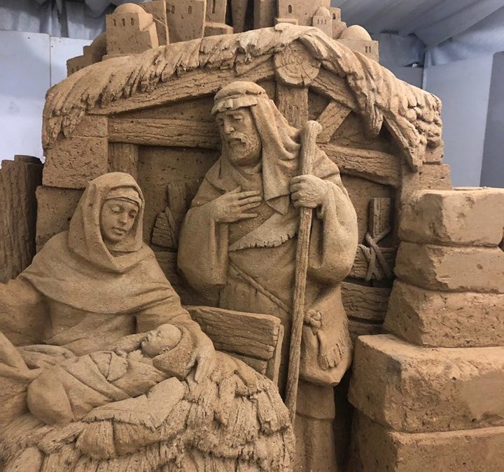 Il Presepe di sabbia nel centro di Catanzaro: l’iniziativa internazionale per il Natale