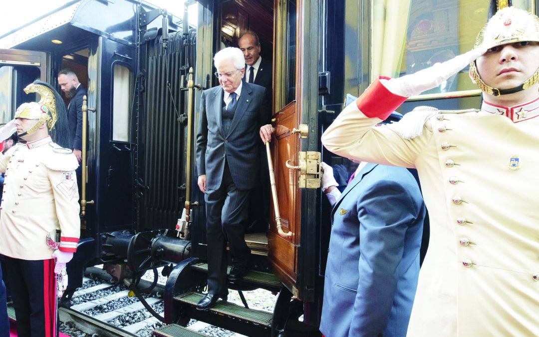 Cerimonia per il 180mo anniversario della prima linea ferroviaria della Penisola