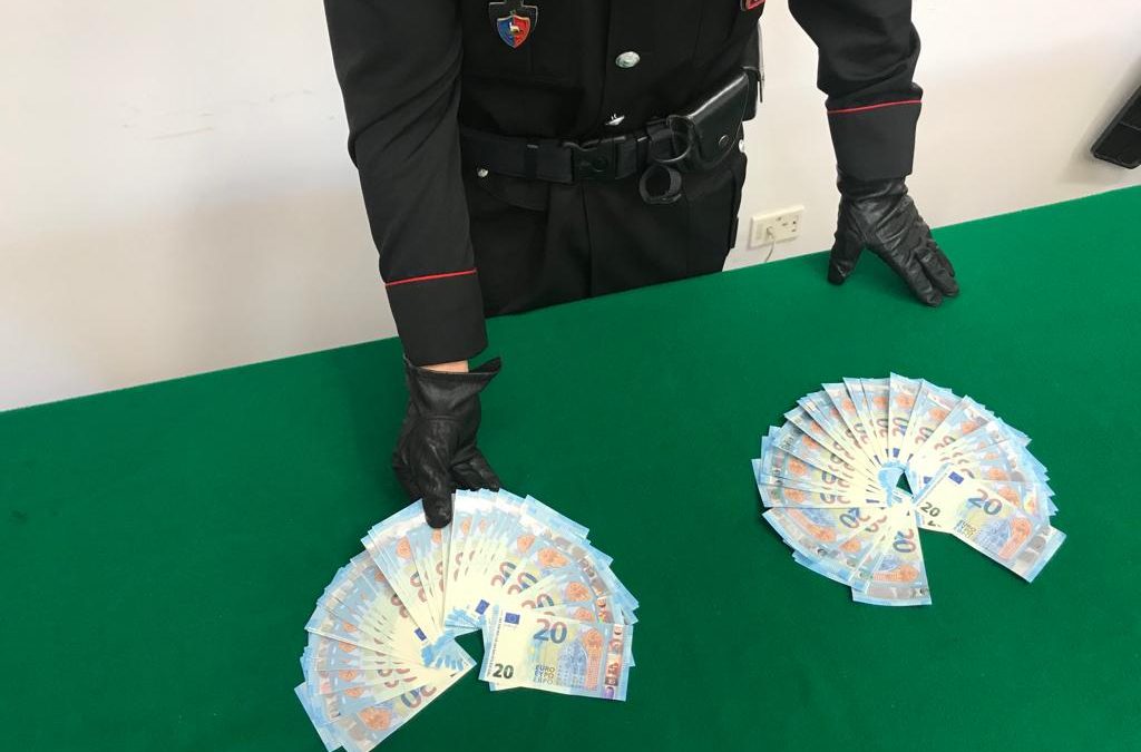 Banconote contraffatte, 18 enne arrestato dai Carabinieri