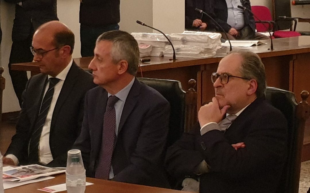 Il sindaco Salvatore Fortunato Giordano, il prefetto Francesco Zito e Vincenzo Varone