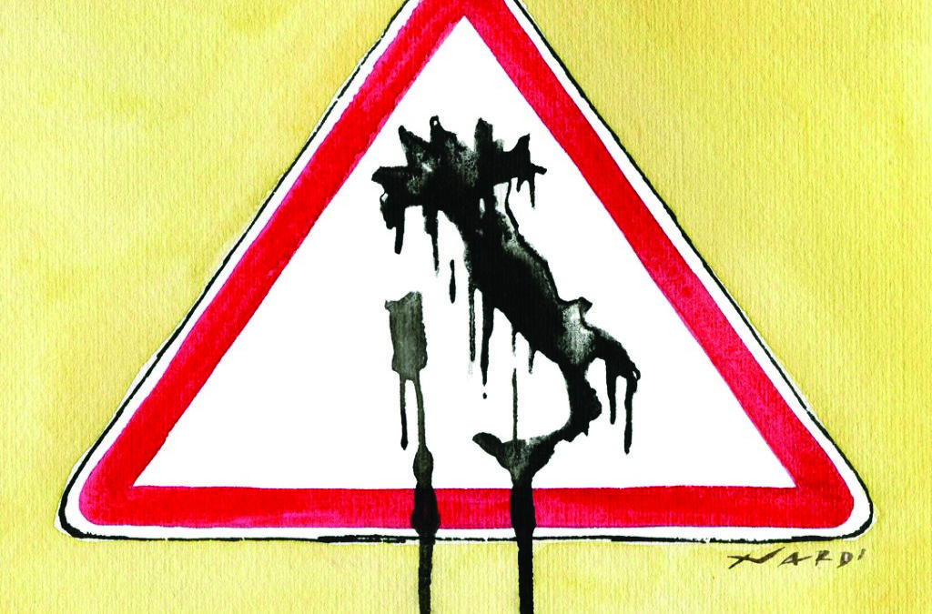 Una vignetta  emblematica sul dissesto idrogeologico tratta da Greenreport
