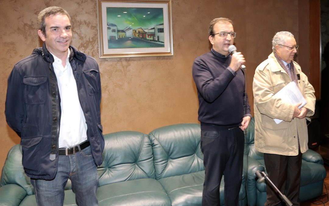 Roberto e Mario Occhiuto alla presentazione della candidatura del secondo alla presidenza della Regione