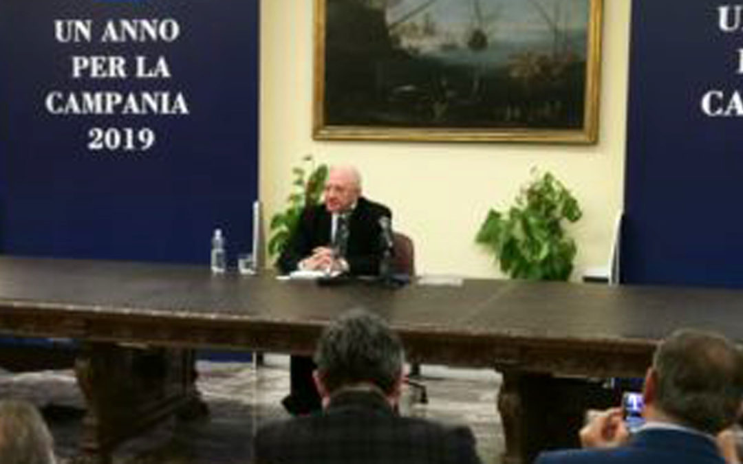 Regione, De Luca:  ecco i risultati 2019. Il 2020 anno delle donne
