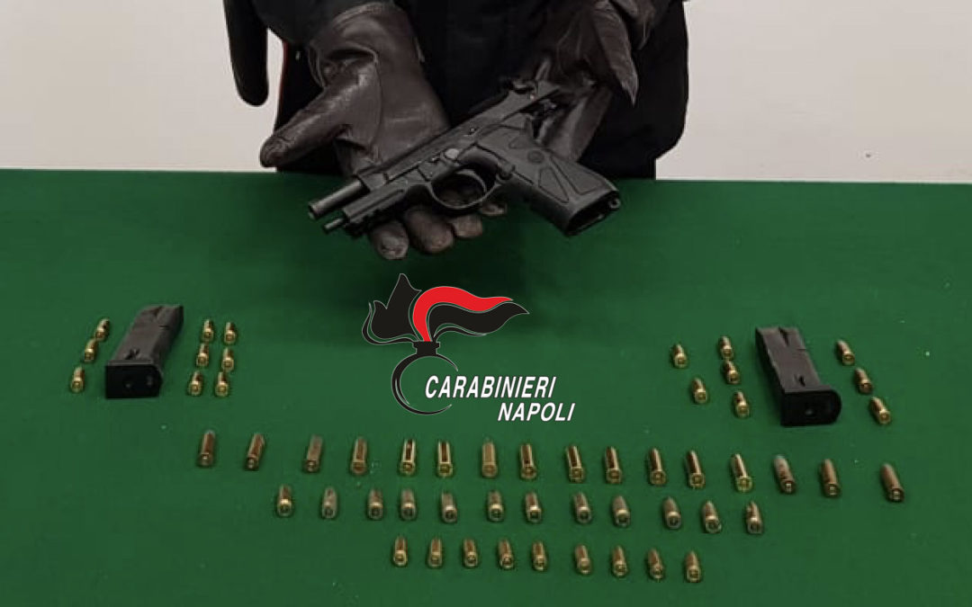 Sequestrata pistola e 60 proiettili nel rione Santa Caterina