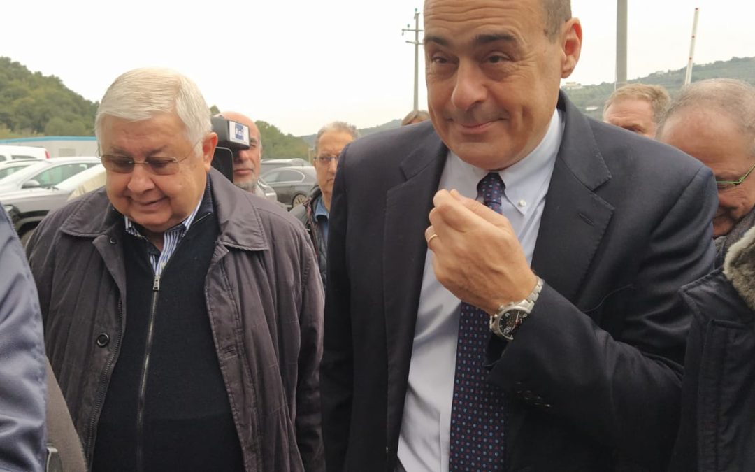 Nicola Zingaretti assieme a Pippo Callipo