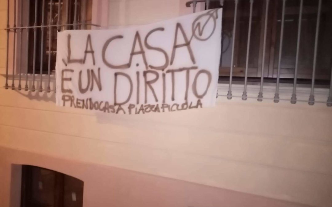 Cosenza, occupato da alcune famiglie Palazzo Alimena, da poco ristrutturato