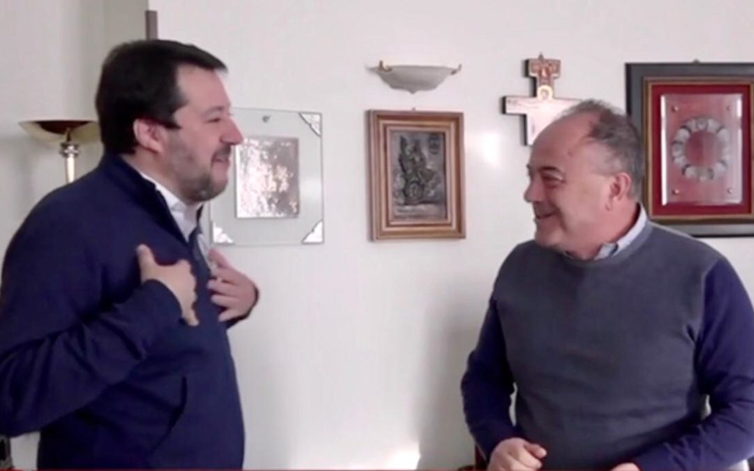 Matteo Salvini e Nicola Gratteri