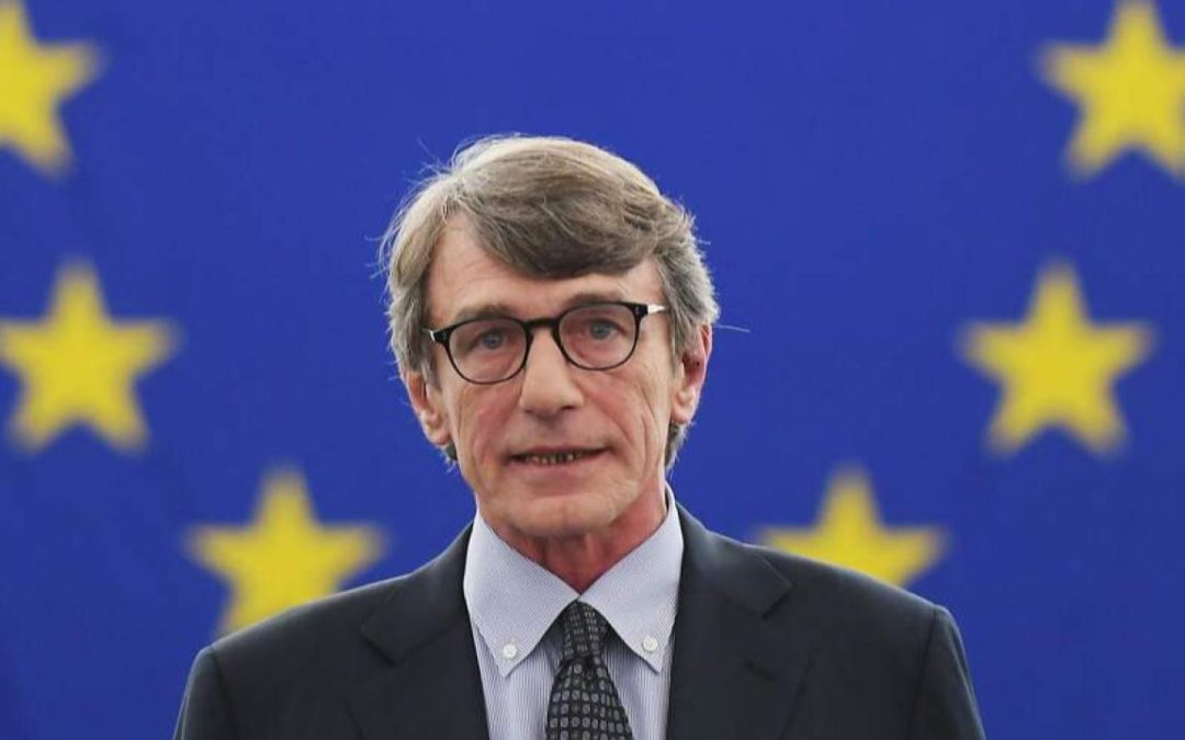 Il presidente del Parlamento europeo David Sassoli