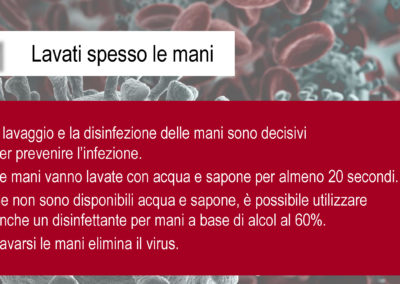 CORONAVIRUS - Consiglio n. 1