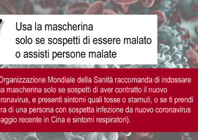 CORONAVIRUS - Consiglio n. 7