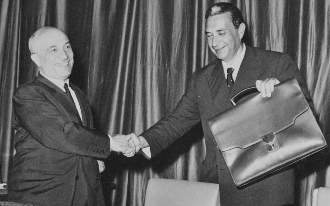 Amintore Fanfani e Aldo Moro